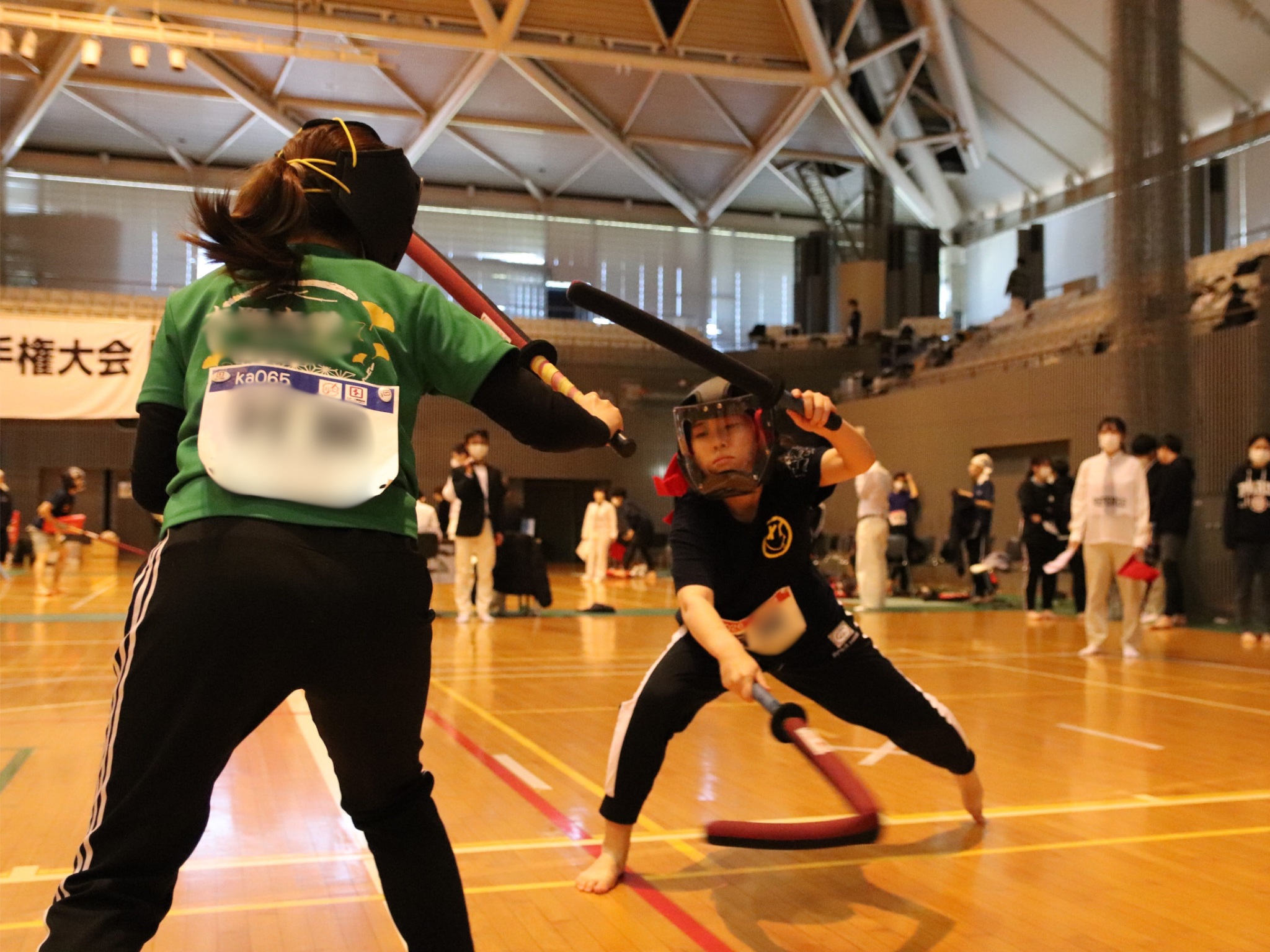 スポーツチャンバラ（小太刀、長剣、新面） 手厚く